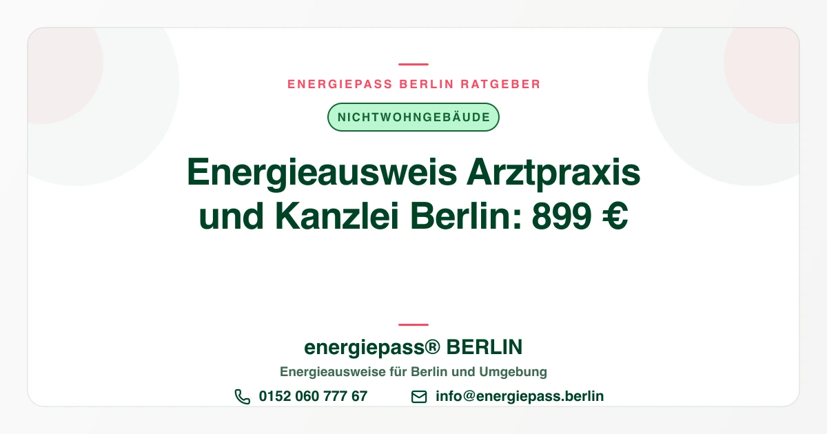 Energieausweis für Arztpraxis und Kanzlei in Berlin: Wer braucht welchen? | energiepass BERLIN