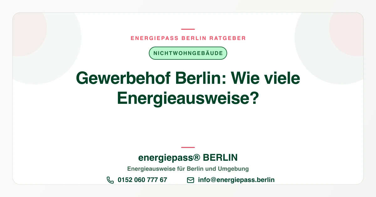 Energieausweis für Hinterhof und Gewerbehof in Berlin: ein Ausweis oder mehrere? | energiepass BERLIN